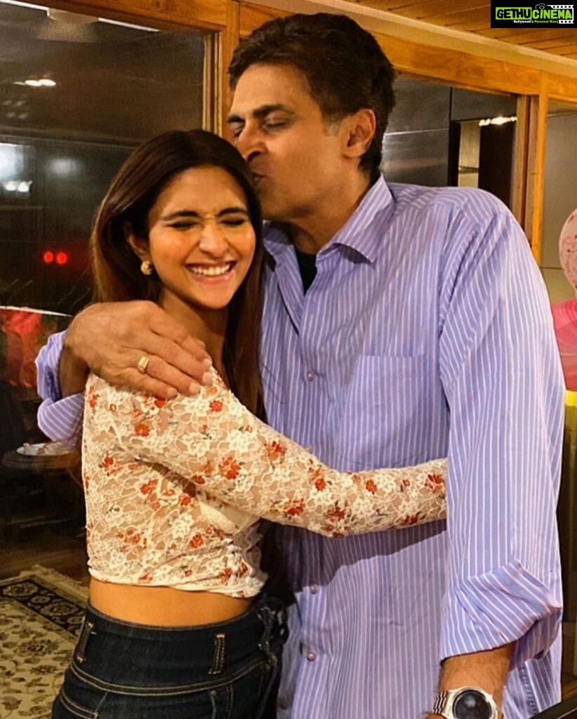 Pranutan Bahl Instagram - I keep saying “Dad!! Stop annoying me, you’re not my brother!” But either which way I’m just blessed to be your family.. thank you for being an amazing dad..I guess no gratitude will ever be enough ✨ Thank you for making me fiercely independent, yet always creating a safe space for me🤗🧿 Happy Father’s Day to the handsomesttt, most chivalrous and highly troublesome- please swipe to see all of this ^ Love love you ♥️🧿♥️🧿