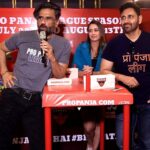 Preeti Jhangiani Instagram - Great press meet with @suniel.shetty sir yday and @jhangianipreeti @propanjaleague now showing on @sonysportsnetwork 🔥🔥🔥 Mumbai, Maharashtra