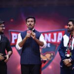 Preeti Jhangiani Instagram - What a pleasure to have @ra_rathore Olympic Silver Medlaist, Ex Sports Minister, Member of Parliament and a huge inspiration along with his son Manavaditya Rathore visit us at @propanjaleague 🙏🏻 His words and support meant a lot to all of us especially the athletes 🙏🏻 #propanjaleague is now showing on @sonysportsnetwork @doordarshansports and @fancode #armwrestling Indira Gandhi Stadium New Delhi