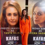 Preeti Jhangiani Instagram – Orange is the new black 💪
At the promotions of my new show #KAFAS airing on @sonylivindia
directed by @sahil_insta_sangha

@applausesocial @sameern @madibaent 

Make up @jyotiiadvani.artistry 
Hair @rekhahariyani26 

Look 1:
Styled by @style_tubbies 
Neck piece by @curiocottagejewelry 
Rings by @aquamarine_jewellery

Look 2:
Styled by @style_tubbies 
Jewellery by @aquamarine_jewellery 

Managed by @nikeeta_bhambhani 
 
#webseries #newshow #sonyliv #sonylivindia