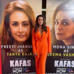 Preeti Jhangiani Instagram - Orange is the new black 💪 At the promotions of my new show #KAFAS airing on @sonylivindia directed by @sahil_insta_sangha @applausesocial @sameern @madibaent Make up @jyotiiadvani.artistry Hair @rekhahariyani26 Look 1: Styled by @style_tubbies Neck piece by @curiocottagejewelry Rings by @aquamarine_jewellery Look 2: Styled by @style_tubbies Jewellery by @aquamarine_jewellery Managed by @nikeeta_bhambhani #webseries #newshow #sonyliv #sonylivindia