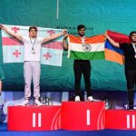 Preeti Jhangiani Instagram - Historic moment for Indian Armwrestling ! @aabhasranaa99 wins 2 Gold Medals for India @wafarmwrestling Championships! Proud moment for People’s Armwrestling Federation India @pafi.india 🇮🇳 Almaty, Kazakhstan