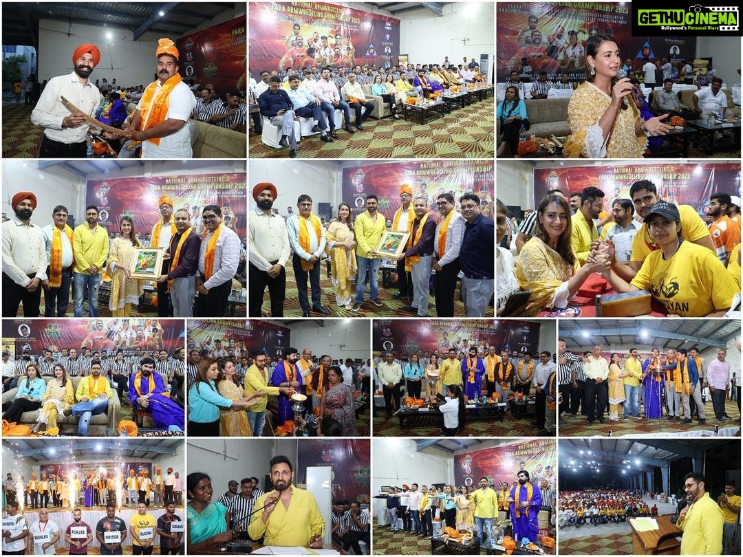 Preeti Jhangiani Instagram - Moments from the opening night of the @pafi.india National Championships in Mathura @glauniv @uttarpradesharmwrestling @asian_armwrestling_federation GLA University