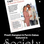 Preeti Jhangiani Instagram - This versatile couple has it all, from films to sports to art, Preeti Jhangiani and Parvin Dabas have made space for themselves in every field. In the latest issue of ‘Society Achievers’, they give us a look into what the process has been like. Here’s a sneak peek… @jhangianipreeti @dabasparvin #PreetiJhangiani #ParvinDabas #Actors #Sports #Entrepreneurs #MMA #SocietyAchievers