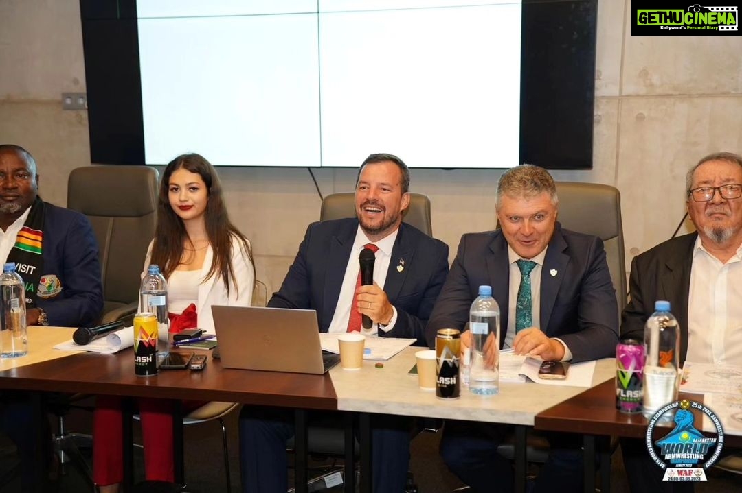 Preeti Jhangiani Instagram - some images from the @wafarmwrestling World Congress where PAFI was accepted as a full member and @jhangianipreeti was invited to give an acceptance speech. The meeting was also attended by PAFI Gen Sec @delhiarmwrestling Thanks @wafarmwrestling and @asian_armwrestling_federation (All images copyright @wafarmwrestling) Almaty, Kazakhstan