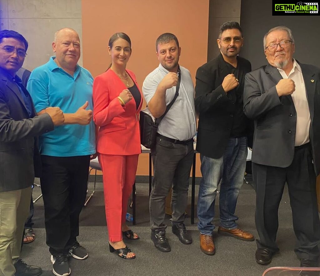 Preeti Jhangiani Instagram - Celebrations as @pafi.india becomes a full World Armwrestling federation @wafarmwrestling Member . Thank you to all that made this happen 💪 Pic 1: With President WAF Assen Hadjitodorov, Gen Sec WAF @mirceasimicel , Gen Sec PAFI @laxman_singh_bhandari and @dabasparvin Pic 2: @asian_armwrestling_federation President JeenBek Mukambetov and Gen Sec Ahmed Aliyev @aha_armsport and Head WAF referee @sosrefere Almaty, Kazakhstan