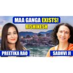 Preetika Rao Instagram - In this spiritual podcast @Sadhviji reveals her divine experiences with Mother Ganga expressing how Mother Ganga is a living Goddess ! To watch the video, find the link in story #PreetikaRao #Sadhviji #rishikesh #ganga