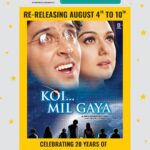 Preity Zinta Instagram – Relive the “Jaadu” with your family & friends on #20YearsOfKoiMilGaya from 4th August across select PVR INOX screens! 💫 @pvrcinemas_official @INOXMovies @hrithikroshan #Jaadu #Ting 💖