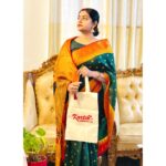 Premi Viswanath Instagram - saree is not just a garment. It’s a power, an identity, a language. Thank you @kartik.sarees for this beautiful saree ❤️