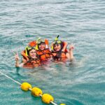 Priya Varrier Instagram – Who could resist the clear blue waters at Phi Phi?
Not even the two of my best friends who were trembling at the thought of getting in.
None of us know how to swim,yet had the best time snorkeling and just chilling with the fishies!🐬
Thank you @angsanalagunaphuket for your hospitality and @pickyourtrail for making it happen! Phi Phi Islands, Thailand