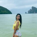 Priya Varrier Instagram – Who could resist the clear blue waters at Phi Phi?
Not even the two of my best friends who were trembling at the thought of getting in.
None of us know how to swim,yet had the best time snorkeling and just chilling with the fishies!🐬
Thank you @angsanalagunaphuket for your hospitality and @pickyourtrail for making it happen! Phi Phi Islands, Thailand