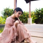 Priya Varrier Instagram - “सुनहरी हवा”🪶 Wearing: @silpaa.in Styling: @styledbysmiji Photography: @premsampaul HMU: @neethu_makeupartist Styling asst: @siraj_saleem_