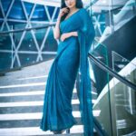 Priyanka Mondal Instagram - Saree Vibes 💙 📷 - @myself_suvam 🔗 - @rudrakshprnads #photos #photooftheday #portraits #sareelove #saree #sareefashion #fashionmodel #instafashion #instagood #instamood #trending #explorepage #foryou #kolkata #instagram JW Marriott Hotel Kolkata