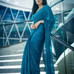 Priyanka Mondal Instagram - Saree Vibes 💙 📷 - @myself_suvam 🔗 - @rudrakshprnads #photos #photooftheday #portraits #sareelove #saree #sareefashion #fashionmodel #instafashion #instagood #instamood #trending #explorepage #foryou #kolkata #instagram JW Marriott Hotel Kolkata