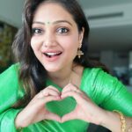 Priyanka Nalkari Instagram - Beautiful green saree 💚@srisaicollections9