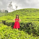 Priyanka Nalkari Instagram - #greenery #wayanad #chilledweather❄️ #cloudy #nature #kerala #redfrock #frocklover #heart #actress #wifey #vacation #peace #instagood #insta #instadaily #instafashion #instamood Wayanad- The palace of Natural Beauty.