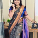 Priyanka Nalkari Instagram - #aftermarriage #1stadshoot #saree #poser #chennai #lovemyprofession #seetha #roja #priyankanalkari #happywife #married #instagram Jewellery @gold_copy1486 😍