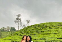 Priyanka Nalkari Instagram - #greenery #wayanad #chilledweather❄️ #cloudy #nature #kerala #redfrock #frocklover #heart #actress #wifey #vacation #peace #instagood #insta #instadaily #instafashion #instamood Wayanad- The palace of Natural Beauty.