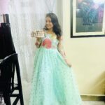 Priyanka Nalkari Instagram - #2ndmonthweddinganniversary #sursprisecake #hyderabad #wifegoals #newoutfit #chocolatecake #actresslife #nalkaripriyanka #seetha #roja #instagram Lovely gown @rani_fashions999 😘