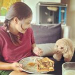 Priyanka Nalkari Instagram - #breakfast #withpandu #mylove #petlovers #favyummybreakfast #frenchtoast #sunnyside #soakedalmonds #buttermilk #cuteclick #happyhome #wifey #instagood #instadaily #instadaily #seetha #roja #actress #nalkarpriyanka