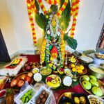 Priyanka Nalkari Instagram - #aftermarriage1stvaralakshmivrataham #feelingblessed #happy #positivity #prayers #shortlife #behappy #trustgod #actress #wife #telugugirl #instagood