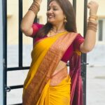 Priyanka Nalkari Instagram - #varalaxmivratham #1sttime #aftermarriage #blessed #positivevibes #traditional #saree #actress #nalkarpriyanka #hyderabad #instagram