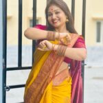 Priyanka Nalkari Instagram - #varalaxmivratham #1sttime #aftermarriage #blessed #positivevibes #traditional #saree #actress #nalkarpriyanka #hyderabad #instagram