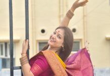 Priyanka Nalkari Instagram - #varalaxmivratham #1sttime #aftermarriage #blessed #positivevibes #traditional #saree #actress #nalkarpriyanka #hyderabad #instagram