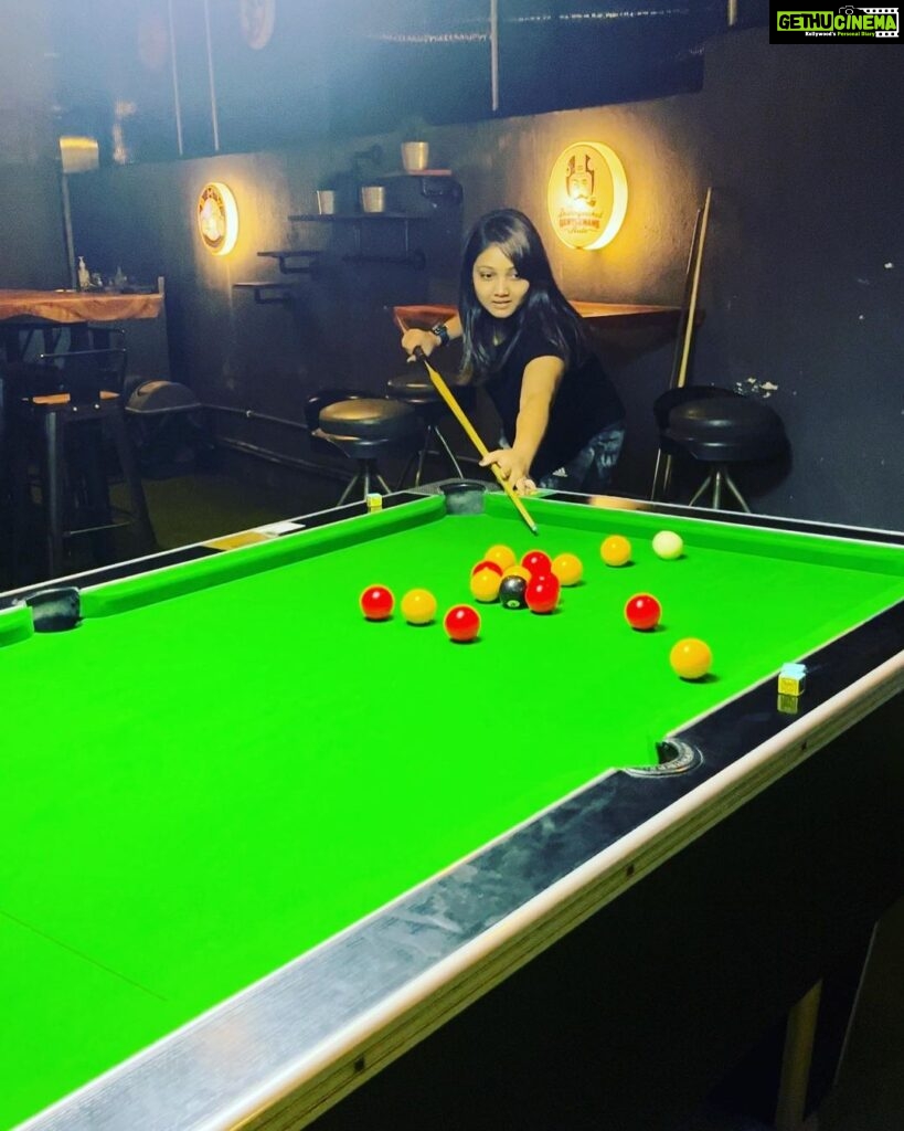 Priyanka Nalkari Instagram - #pool #playingpool #pooltable #bangsar #kl #malaysia #peace #sportswear #adidas #snekers #black #insta #instagood #instadaily #instagram #nalkarpriyanka #priyanka #roja #seetha #actress
