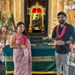 Priyanka Nalkari Instagram - #venkateshwaraswamy #temple #positivevibes #anjaneya #couplegoals #wifeylife #actress #malysia #tamil #telugu #perumaltemplebrickfield Brickfields