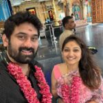 Priyanka Nalkari Instagram - #venkateshwaraswamy #temple #positivevibes #anjaneya #couplegoals #wifeylife #actress #malysia #tamil #telugu #perumaltemplebrickfield Brickfields