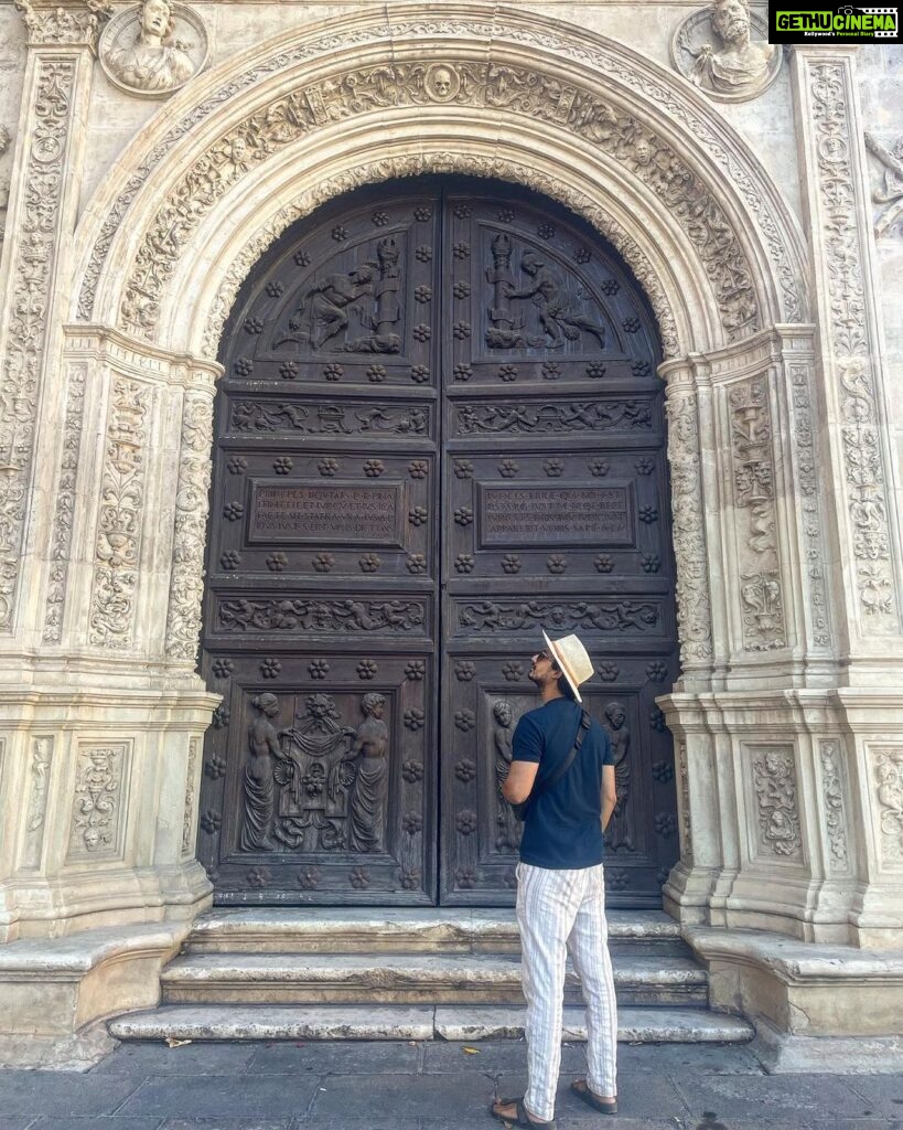Priyanshu Painyuli Instagram - I love Big Doors. It helps you make a big entrance. I didn’t enter. Couldn’t find the bell to ring. #doorsofspain #spain #travel