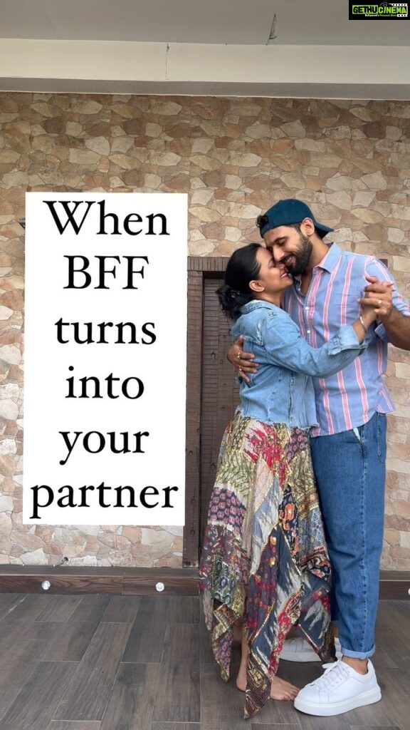 Punit Pathak Instagram - Bts of a bts with my bff @nidhimoonysingh . . #love #pyaar #friendship #bff #married #dance #couplegoals #psenitak #always