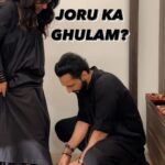 Punit Pathak Instagram - JORU KA GHULAM ya PATI NO. 1 ??? . @nidhimoonysingh . #husband #wife #fun #love #pyaar #friendship #couplegoals #psenitak #instareels #trendingreels