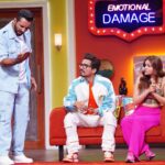 Punit Pathak Instagram – EMOTIONAL DAMAGE ! #entertainmentkiraathousefull @colorstv @haarshlimbachiyaa30 @rubinadilaik #show #fun #masti #torture #laughter #friends