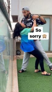 Punit Pathak Instagram - When accidentally you are on beat ! 🙈 
.
@nidhimoonysingh 
.
#happy #husband #wife #couplegoals #accident #fun #romantic #dance #instareels #reelgonewrong #bloopers #psenitak