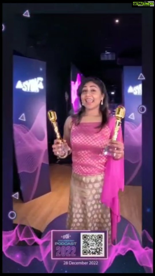 Punnagai Poo Gheetha Instagram - Raagavil Marma Desam won 2 awards from Syok Anugerah Podcast 2022: 1 SYOK Most Popular Award 2 SYOK Podcast of the year Award TQ to our dearest listeners! This wouldn't have been possible without your continuous support. Raagavil #MarmaDesam 7.8 million hits. Love U all TQ Programme Mgr Mr.Subra, Mr.Ramesh, Ms Santhy Muthalu, Mr.Thinesh