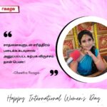 Punnagai Poo Gheetha Instagram - Our @punnagaipoogheetha has few words for the women out there ✨ #internationalwomensday23