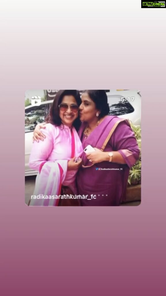 Raadhika Sarathkumar Instagram - @sripriyarajkumar yr love transcends so many things, thank you aloo, I love you and you know that ❤️❤️❤️❤️