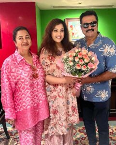 Raadhika Sarathkumar Instagram - Happy birthday dearest @meenasagar16 wish you happiness, peace and good health always❤️❤️❤️❤️❤️❤️❤️ #actor #stars #tamilfilm #tamilfilmindustry  @r_sarath_kumar