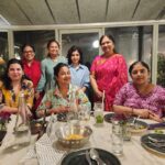 Raadhika Sarathkumar Instagram - Thankful for happy times with friends and family always @rayanemithun @sripriyarajkumar @mahalikeme @mallikakandasamy @kala_kandasamy #sneharajkumar ❤️❤️❤️❤️