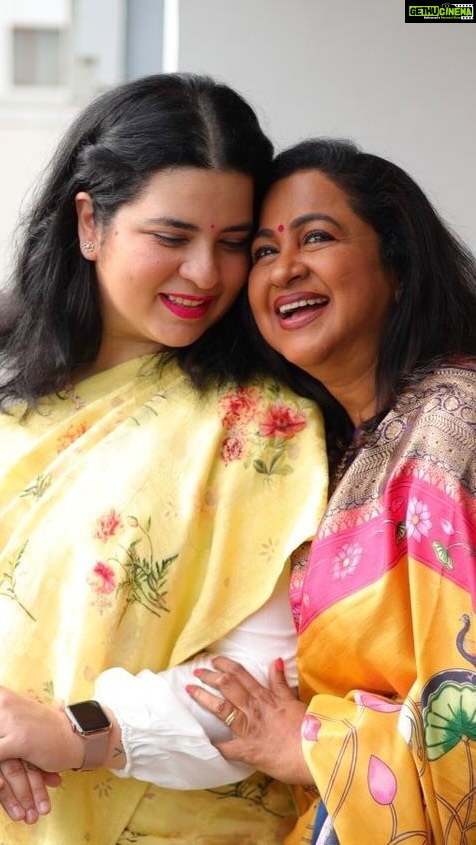 Raadhika Sarathkumar Instagram - Through the threads of love, we weave a beautiful bond. Sharing moments, laughter, and dreams, my daughter and I connect over our shared passions. Every conversation is a treasure. And amidst it all, our love for sarees blossoms. @rajmahal_official has become our trusted haven, where we explore timeless elegance together. I’ve always strived to provide the best for my daughter, and witnessing her admiration for my saree collection fills my heart with joy. Today, as I pass down these exquisite sarees from @rajmahal_official to the next generations, I realise that a saree is not merely a piece of clothing. It carries within it a tapestry of memories, a legacy of love, and the essence of our connection. Let us embrace this beautiful tradition and spread the joy. Gift a saree today to someone special, and watch as it becomes a symbol of cherished moments and heartfelt conversations. Discover the magic of @rajmahal_official, where elegance meets emotion. Shop now and be part of a timeless journey.