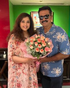 Raadhika Sarathkumar Instagram - Happy birthday dearest @meenasagar16 wish you happiness, peace and good health always❤️❤️❤️❤️❤️❤️❤️ #actor #stars #tamilfilm #tamilfilmindustry  @r_sarath_kumar