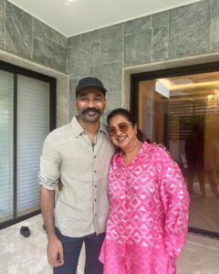 Raadhika Sarathkumar Instagram - Some people who you share a great bond with in our industry @dhanushkraja is one, always❤️❤️❤️❤️❤️a sweetheart @r_sarath_kumar