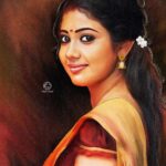 Rachana Narayanankutty Instagram - So this was me 10 years ago.. A click from my debut movie Lucky Star… Thank you @sujith_kj21 for this digital painting 🙏🏼 Swipe to see the original(with a less clarity) 🙂 taken at the time of the climax scene which we shot in Tamil Nadu. #luckystar #rachananarayanankutty #digitalpainting #digitalart