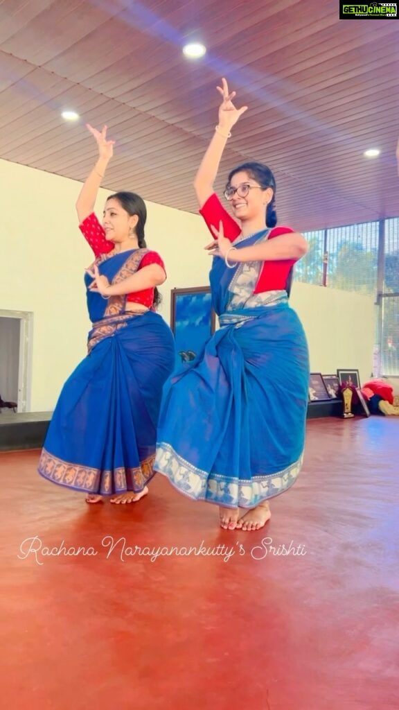 Rachana Narayanankutty Instagram - Dear Rasikas Myself and my students are performing tomorrow at Ettumanur Mahadeva Kshethram in connection with the Ezharaponnana Ezhunnellath Mahotsavam. It’s always an immense pleasure to perform Kadhanakuthoohalam Thillana, which is a soulful composition by Dr. Mangalampally Balamuralikrishna Garu and choreographed by my respected Guru DrVasanth Kiran Garu. We; myself and my dearest friends, Ashwini Aswini Nambiarand Sonu Satheesh Kumar used to perform this Thilana for most of the programs at those times and ￼I’m so glad that my students have learnt this and they are performing the same. My sincere pranamam to Guru Dr Vasanth Kiran sir for all the beautiful lessons he has taught me. “Sir, you have always been a great mentor and inspiration!” We Are really delighted to perform this particular composition and Choreography at the abode of Lord Shiva. I humbly welcome you all to watch our Kuchipudi concert , where we would be performing Poorvarangam, Shiva Thathwam, Nottuswaram, Durga Tharangam and this Thillana as well. Venue: Ettumanur Mahadeva Kshethram Date: 28 February 2022 Time: 9 PM. Performers : @srishtibyrachana @saranyamuralii @sugithaps @sanchali_salil @pradeepsradha Thank you sincerely Rachana Narayanankutty’s Srishti