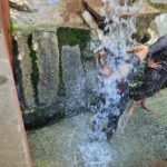 Rachana Narayanankutty Instagram - I release my fear by facing it!!! PC @padmakumargeetha #fearfortoomuchwater #water #fearforwater #pumpsetbath #rachananarayanankutty