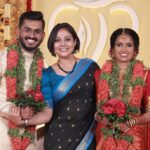 Rachana Narayanankutty Instagram – Happily Ever after 🤍🤍 I got one more little sister, Athira, as my little brother @sarath_r_nair_gvr Got Married .🤍🤍 #brothersisterlove #marriage #brothersmarriage Thank you @nithinnarayanan_ @vijeeshachoos for the beautiful clicks 🥰