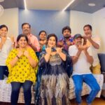 Radha Instagram - One with my team from the sets of #neethonedance on @starmaa #telugu @kirthana_sunil @raju_star_s9 @ramesh.babu_makeupartist @shaikjilani428 @rekhas_couture @aditi_collection