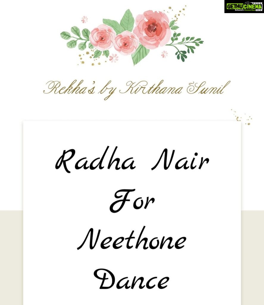 Radha Instagram - @radhanair_r for #neethonedance on #starmaa Outfit @rekhas_couture Styling @kirthana_sunil Accessories @aditi_collection Makeup @ramesh.babu_makeupartist Hair @shaikjilani428